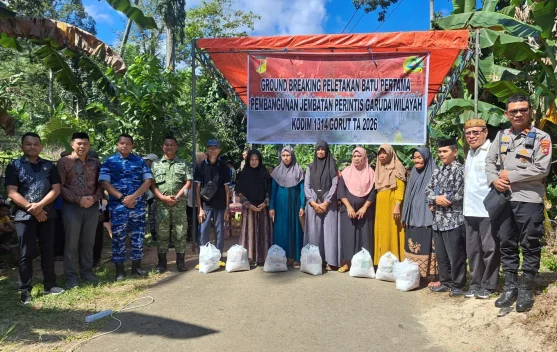 Groundbreaking Jembatan Garuda di Atinggola