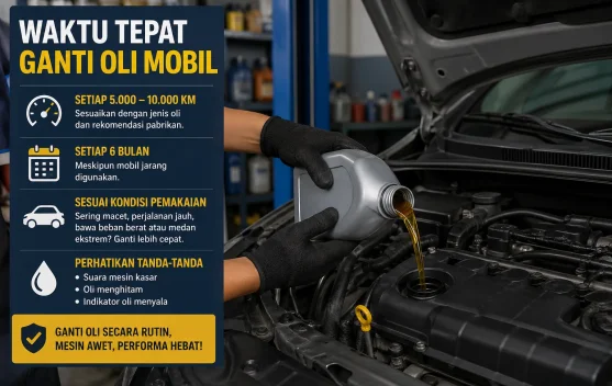 Waktu yang Tepat Mengganti Oli Mobil agar Mesin Tetap Prima