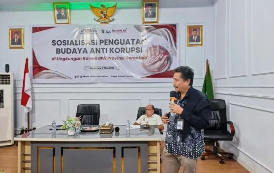 Ombudsman Gorontalo Beri Penguatan Budaya Anti Korupsi di Instansi Pertanahan
