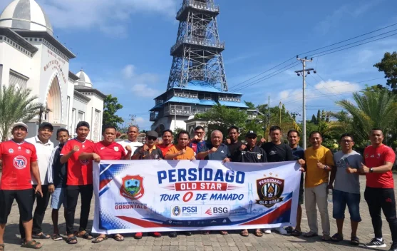 Wabup Gorontalo Lepas Persidago Old Star menuju Ajang Friendly Match Manado
