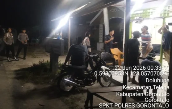 Respons Call Center 110, Polres Gorontalo Hentikan Aktivitas Judi