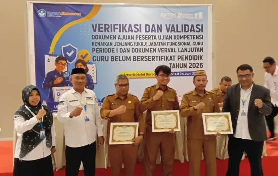 KGTK Gorontalo Beri Penghargaan kepada Dinas Pendidikan Berprestasi