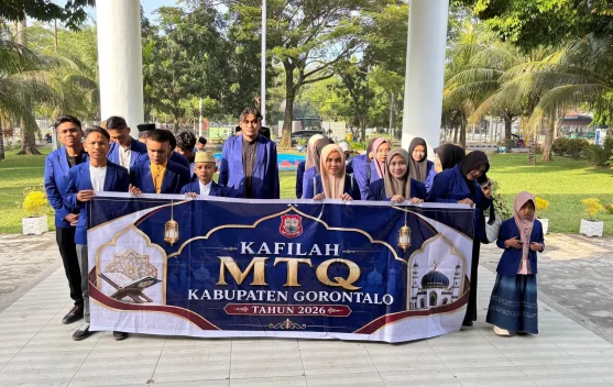 Kafilah Kabupaten Gorontalo Didorong Tampil Percaya Diri di MTQ Tingkat Provinsi
