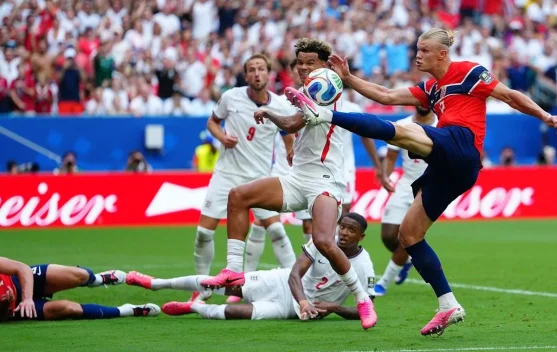 Inggris Hentikan Dongeng Norwegia, Petualangan Top Skor Haaland Berakhir
