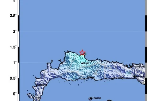 Gempa M5,1 Guncang Buol, Terasa di Gorontalo
