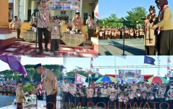Anak PAUD dan TK Jadi Petugas Upacara Pembukaan Kemah Prasiaga
