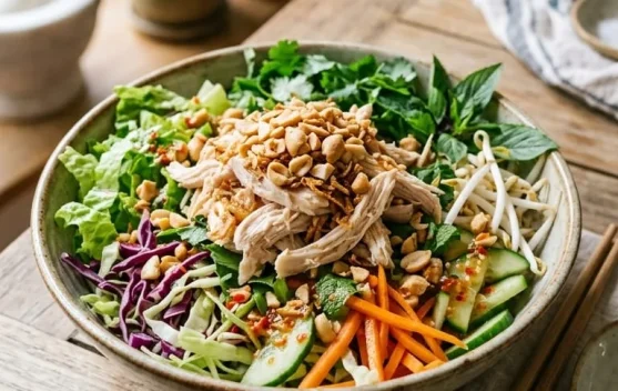 Bosan dengan lalapan biasa? coba salad vietnam yang praktis dan penuh sayuran