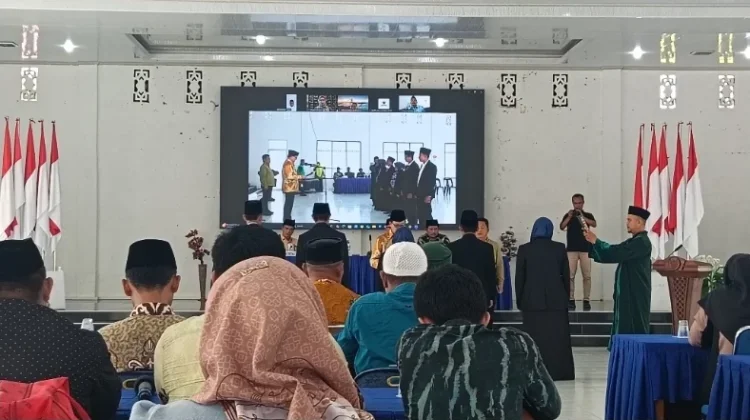 KUA Tuhemberua Saksikan Pelantikan Pimpinan BAZNAS Nisut