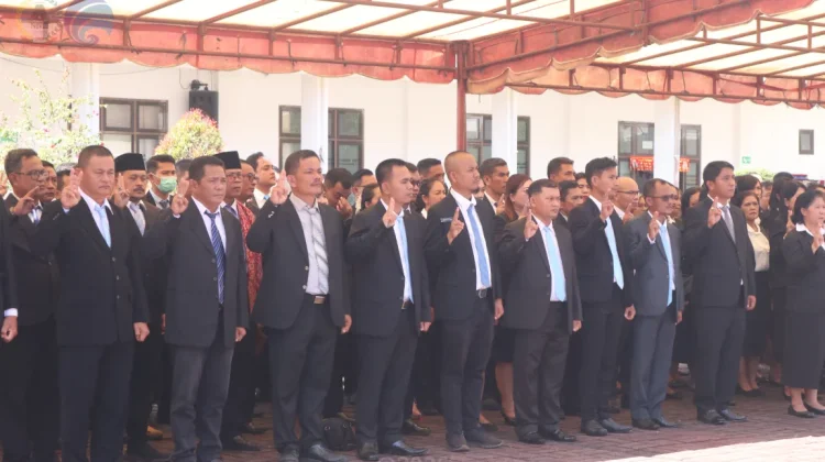LanPelantikan Jabatan PNS di Likup Pemko Gunungsitoli