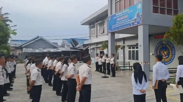 Apel Pagi Pegawai di Lapas Gunungsitoli Demi Kedisiplinan dan Kualitas Kinerja