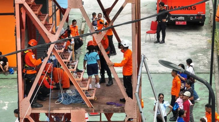 TK Cendrawasih Lakukan Field Trip Mitigasi Bencana di Basarnas