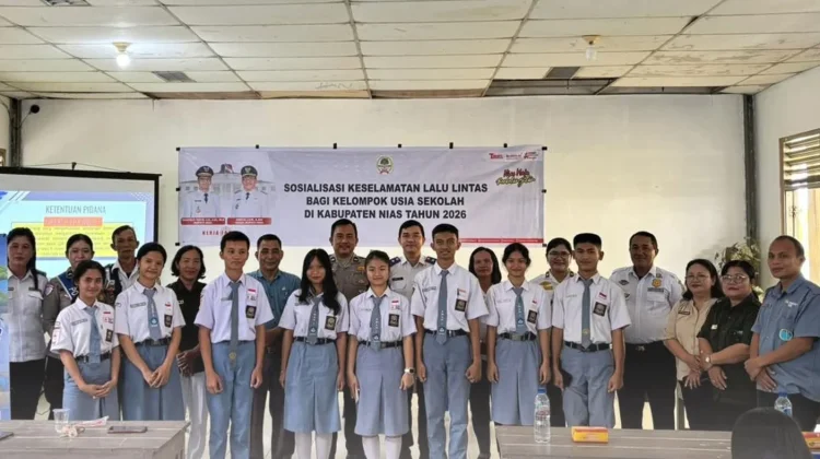Satlantas Polres Nias Gelar Police Go To School