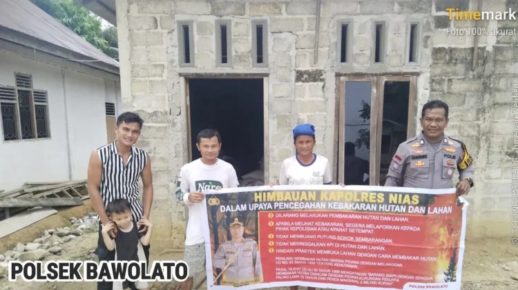 Cegah Karhutla, Polsek Bawalato Gencar Imbau Warga