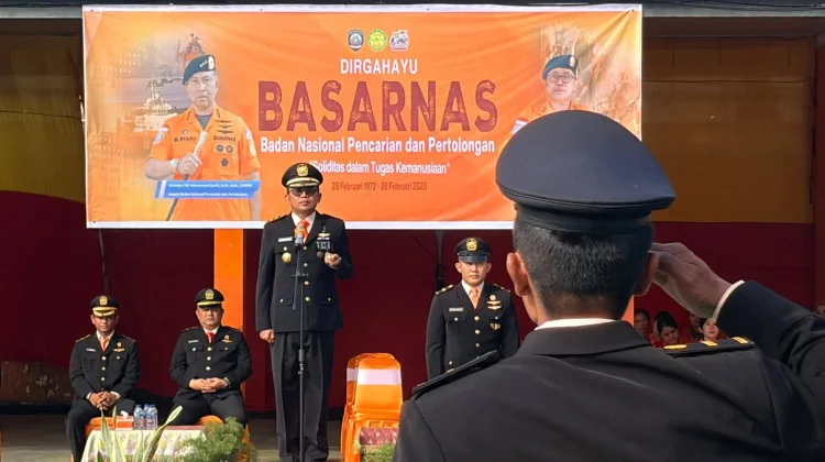 Basarnas Nias Gelar Upacara HUT Basarnas ke 54