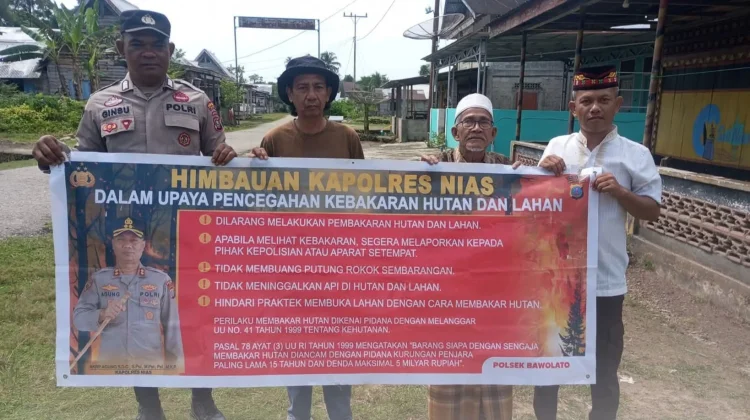 Polsek Bawalato Ajak Warga Cegah Karhutla