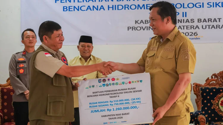 Pemkab Nias Barat Terima Bantuan Dampak Bencana Hidrometeorologi