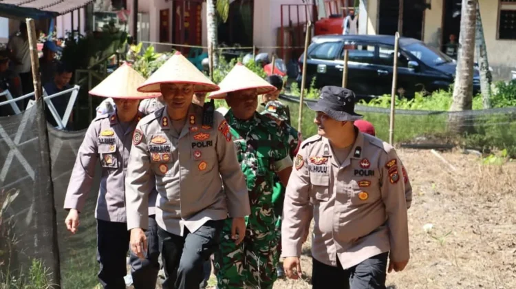 Polres Nias Gelar Penanaman Jagung Serentak di Desa Dahana Tabaloho