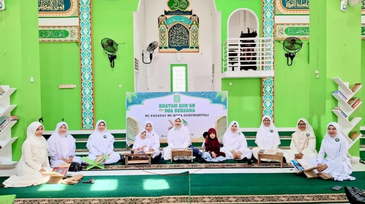PC Fatayat NU Kota Gunungsitoli Gelar Khataman Al-Qur’an dan Doa Bersama