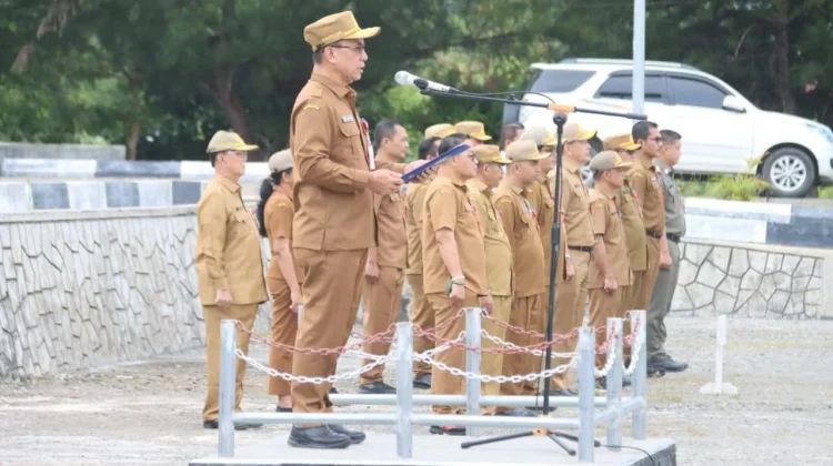 Sekda Nias Utara Pimpin Upacara, Begini Harapannya kepada ASN
