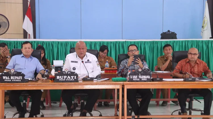 DPRD dan Pemkab Nias Utara Gelar Raker Percepat Pembangunan