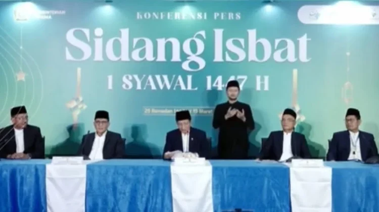 Pemerintah Tetapkan 1 Syawal 1447 H Jatuh pada 21 Maret