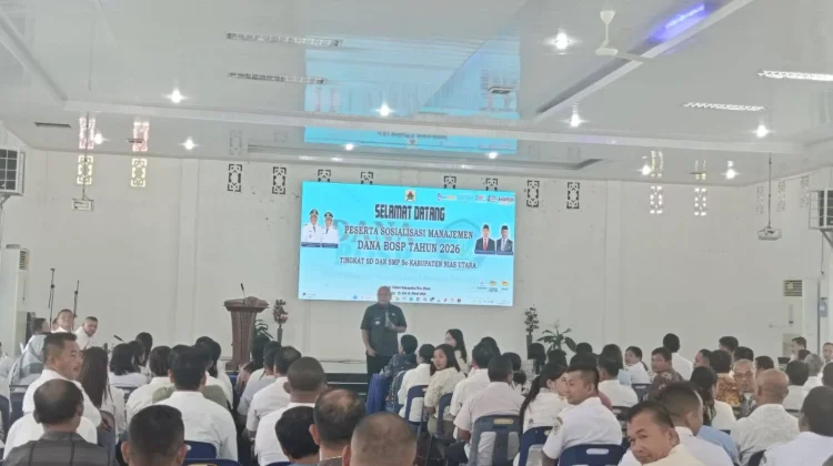 Sosialisasi Manajemen Dana BOSP 2026 Tingkat SD dan SMP se-Kabupaten Nias Utara
