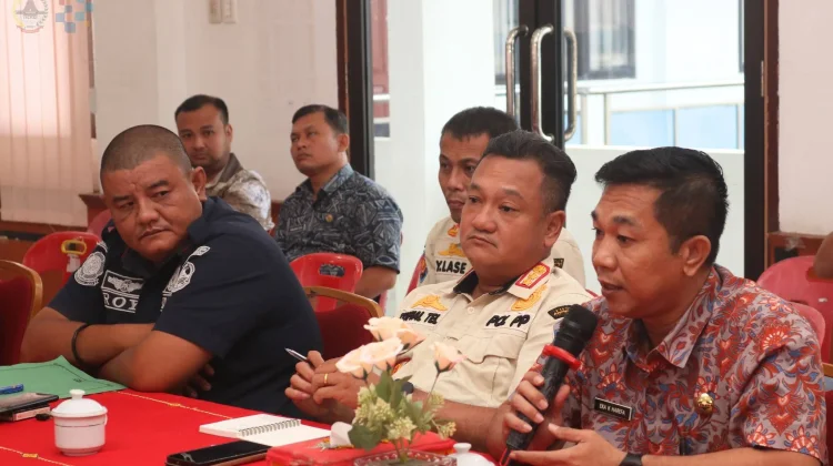 Sekda Kota Gunungsitoli Pimpim Rapat Koordinasi Trantibum