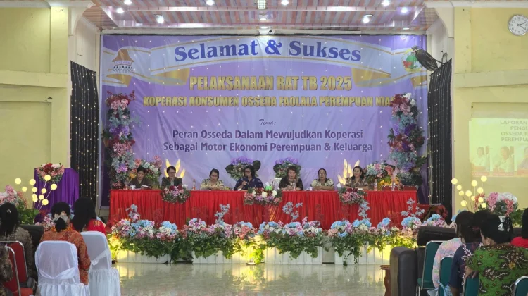 Koperasi Konsumen Osseda Faolala Perempuan Nias Gelar RAT TB 2025