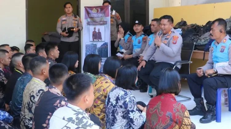 Kapolres Nias Selatan Bekali Casis, Tegaskan Masuk Polisi Gratis