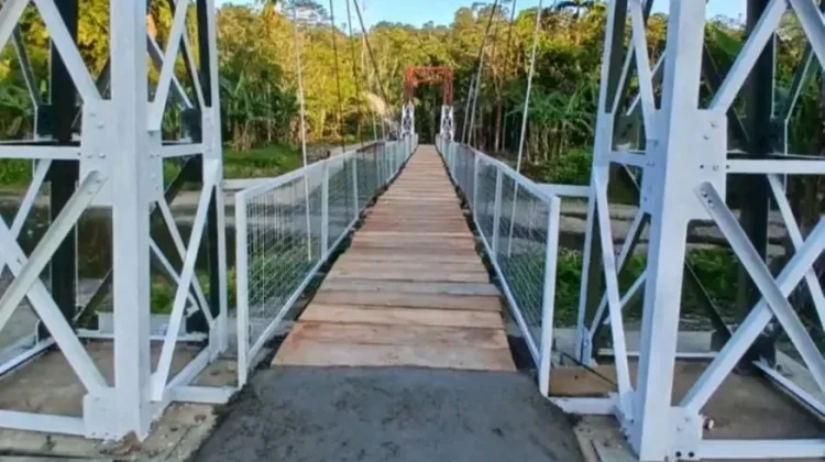 Jembatan Gantung di Desa Sanawuyu Rampung, Akses Warga Kini Lebih Mudah