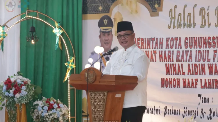 Wali Kota Gunungsitoli Hadiri Halal Bi Halal Bersama Masyarakat
