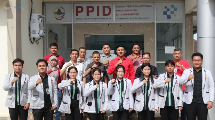Diskominfo Gunungsitoli Terima Kunjungan Mahasiswa KKT UNIAS