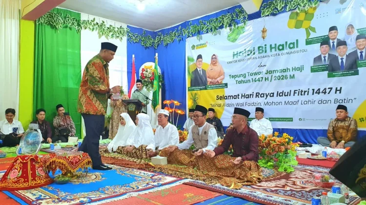 DPD BKPRMI Gunungsitoli Hadiri Acara Tepung Tawar Calon Jemaah Haji