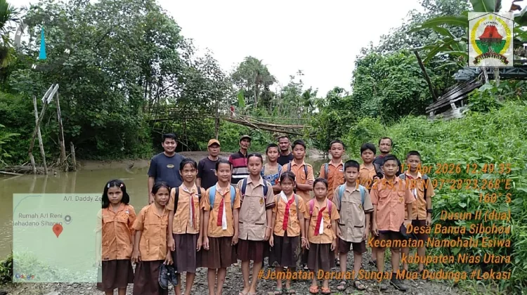 Harap Presiden RI dan TNI Bangun Jembatan Gantung di Sungai Mua Desa Banua Sibohou