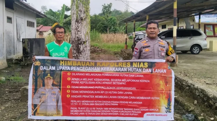 Polsek Bawalato Sosialisasi Pencegahan Karhutla