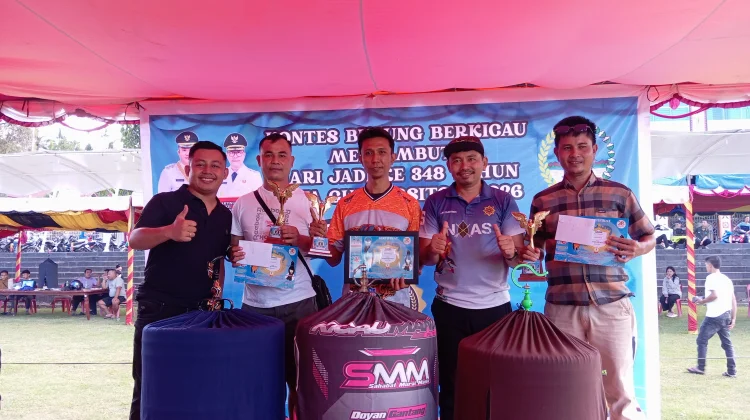 Semarak Hari Jadi, Lomba Burung Berkicau di Gunungsitoli Diserbu Peserta