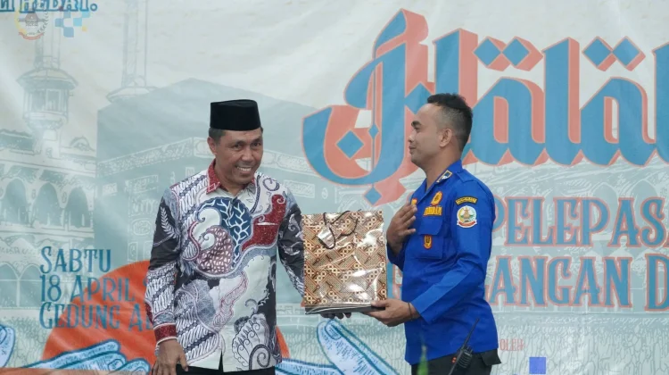 Wali Kota Gunungsitoli Serukan Kepedulian saat Halal Bihalal dan Pelepasan Haji