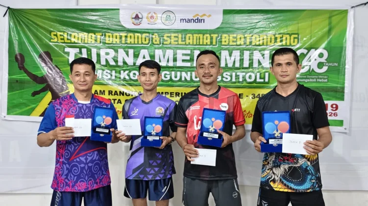Turut Meriahkan Hari Jadi Kota Gunungsitoli ke-348, PTMSI Gelar Turnamen