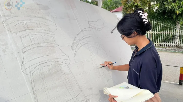 Warna Kreatif Mural Hiasi HUT ke-348 Gunungsitoli
