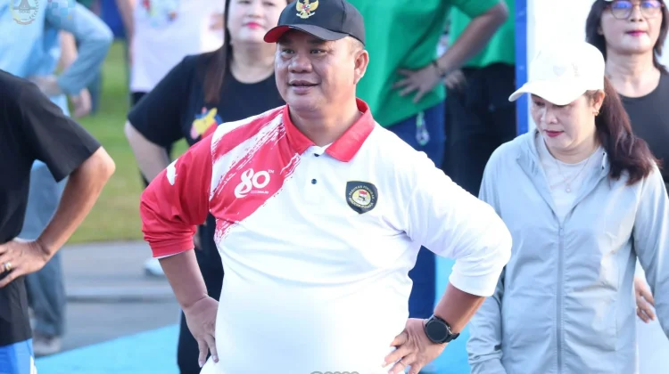 Meriah HUT 348, Wali Kota Ikut Senam dan aksi Kesehatan Gratis