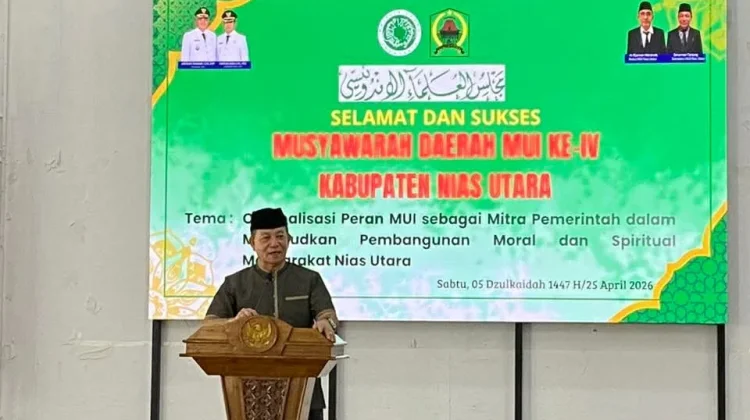 Wabup Nias Utara Buka Musda MUI ke-IV, Tekankan Sinergi Bangun Moral Masyarakat