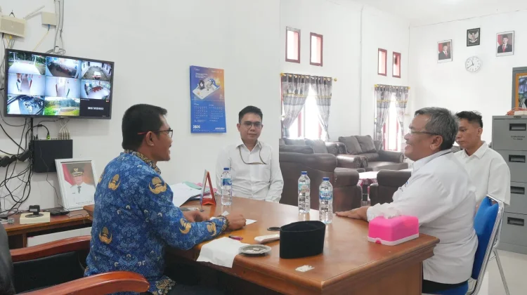 Kadis Kominfo Nias Utara Terima Kunjungan BPKP Sumut, Bahas Evaluasi DTSEN 2026