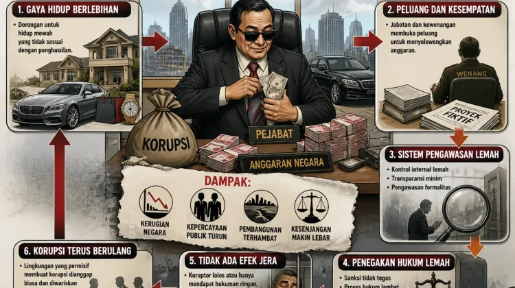 Korupsi dan Lingkaran Masalah: Dari Gaya Hidup hingga Lemahnya Hukum