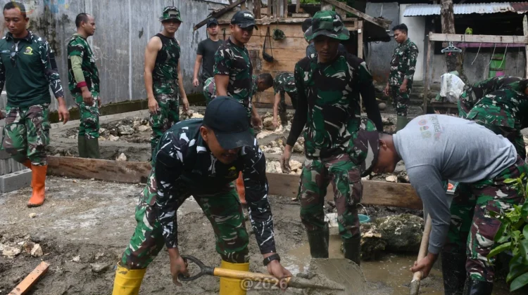 Karya Bakti TNI AD di Gunungsitoli Resmi Dibuka Gubernur Sumut