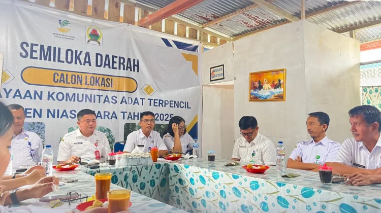 Perkuat Koordinasi, Dinsos Nias Utara Gelar Rapat Staf Evaluasi Program