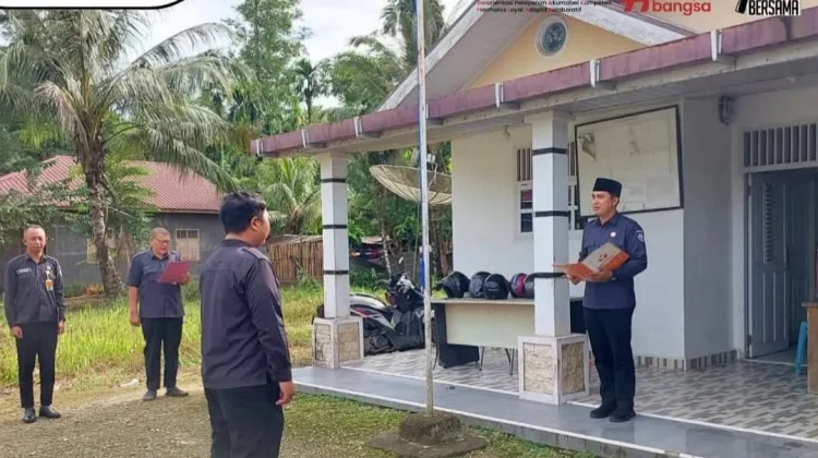 Pimpin Apel Pagi, Ketua Bawaslu Nias Utara Tekankan Integritas