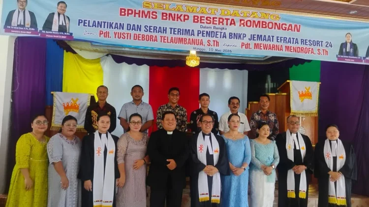 Pdt Mewarna Mendröfa Resmi Layani BNKP Jemaat Efrata
