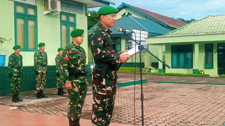 Dandim 0213/Nias Pimpin Jam Komandan Bagi Personil