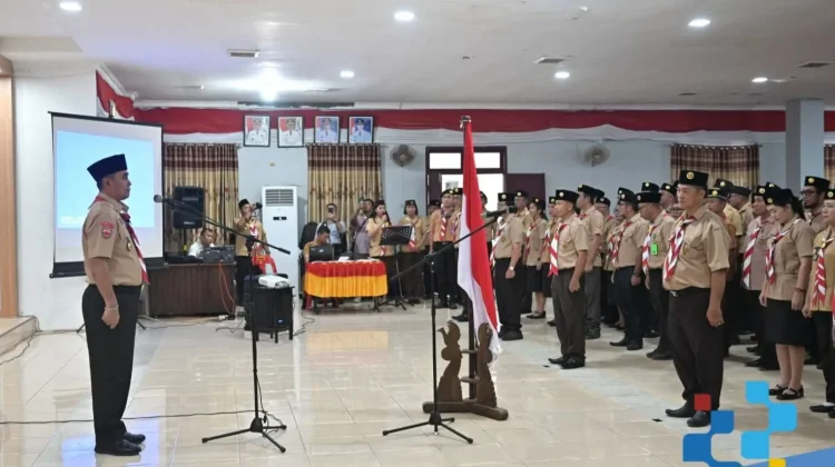 Wabup Nias Selatan Lantik Pengurus Pramuka 7 Kecamatan Masa Bakti 2026-2029