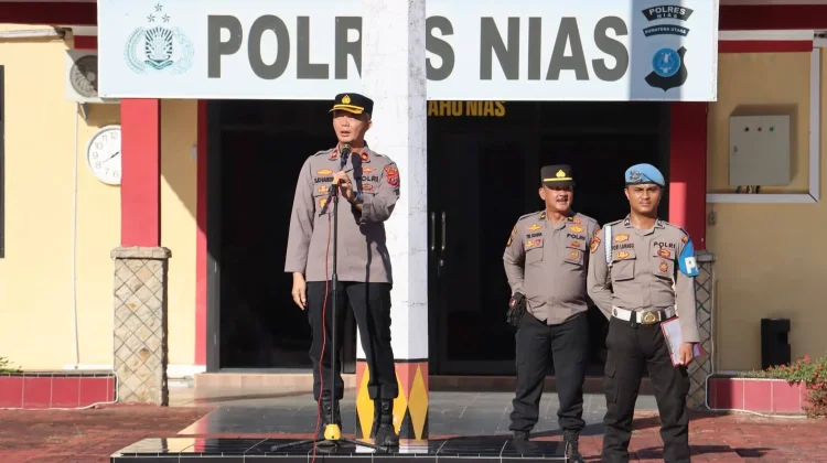 Wakapolres Nias Minta Personil Utamakan Pelayanan kepada Masyarakat